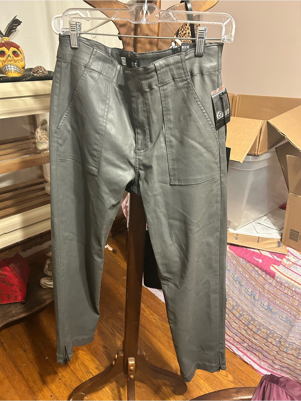 Kut From The Kloth Anthropologie Reese Straight Ankle Pants 12 NWT